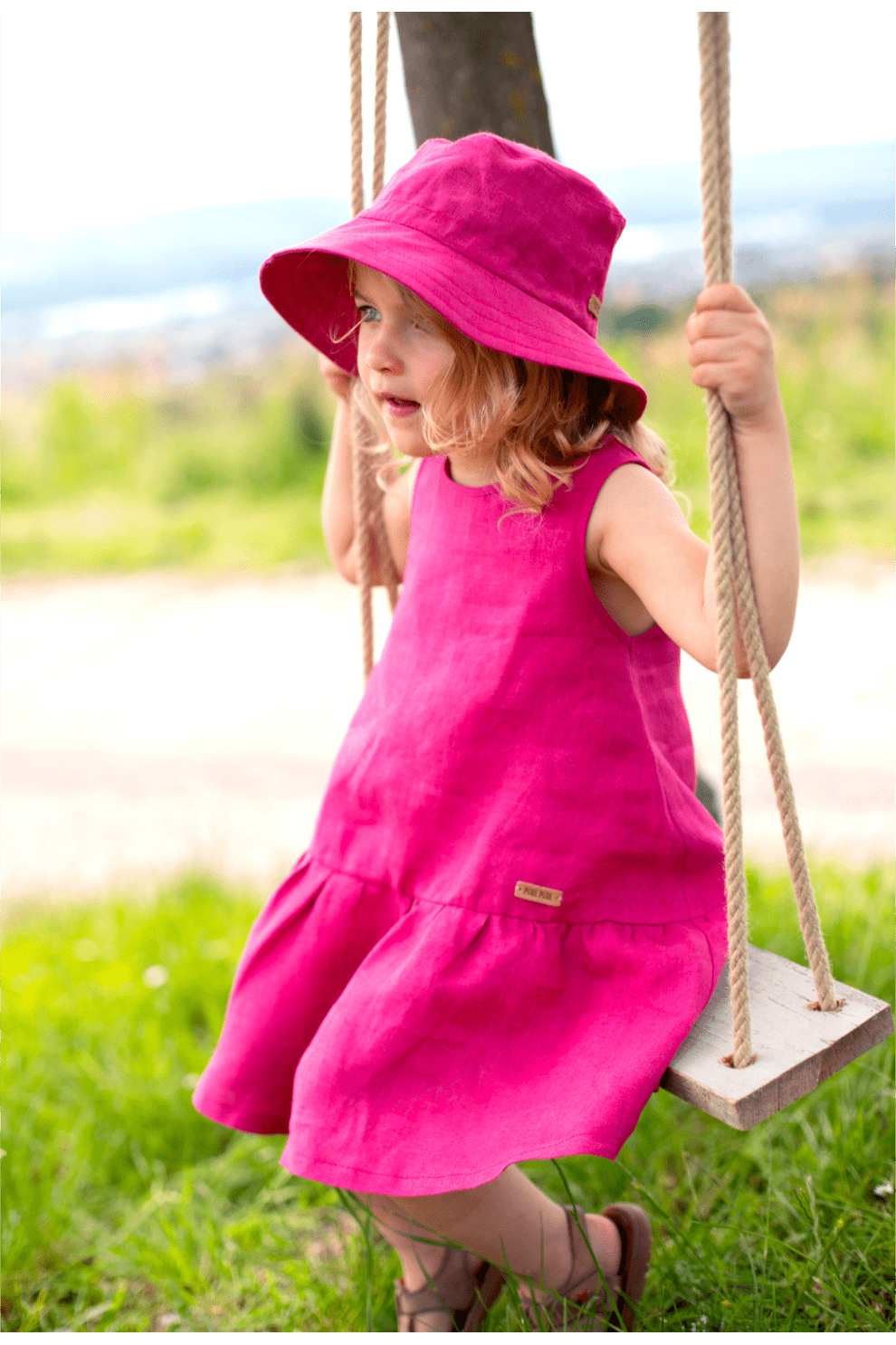 Pure Pure - Linen Flapper Dress - Toddler & Kids (2 colors) - Nature's Wild Child