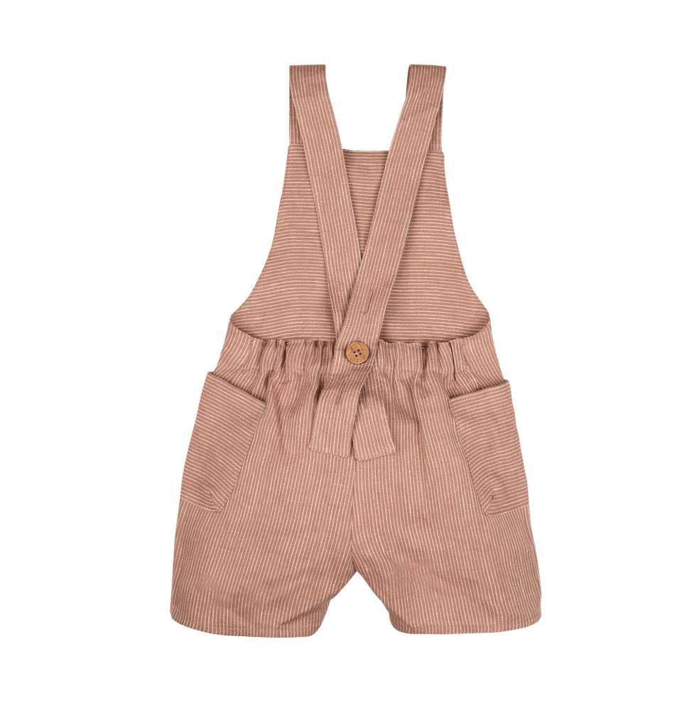 Pure Pure - Linen Overall Shorts - Baby & Toddler - Nature's Wild Child