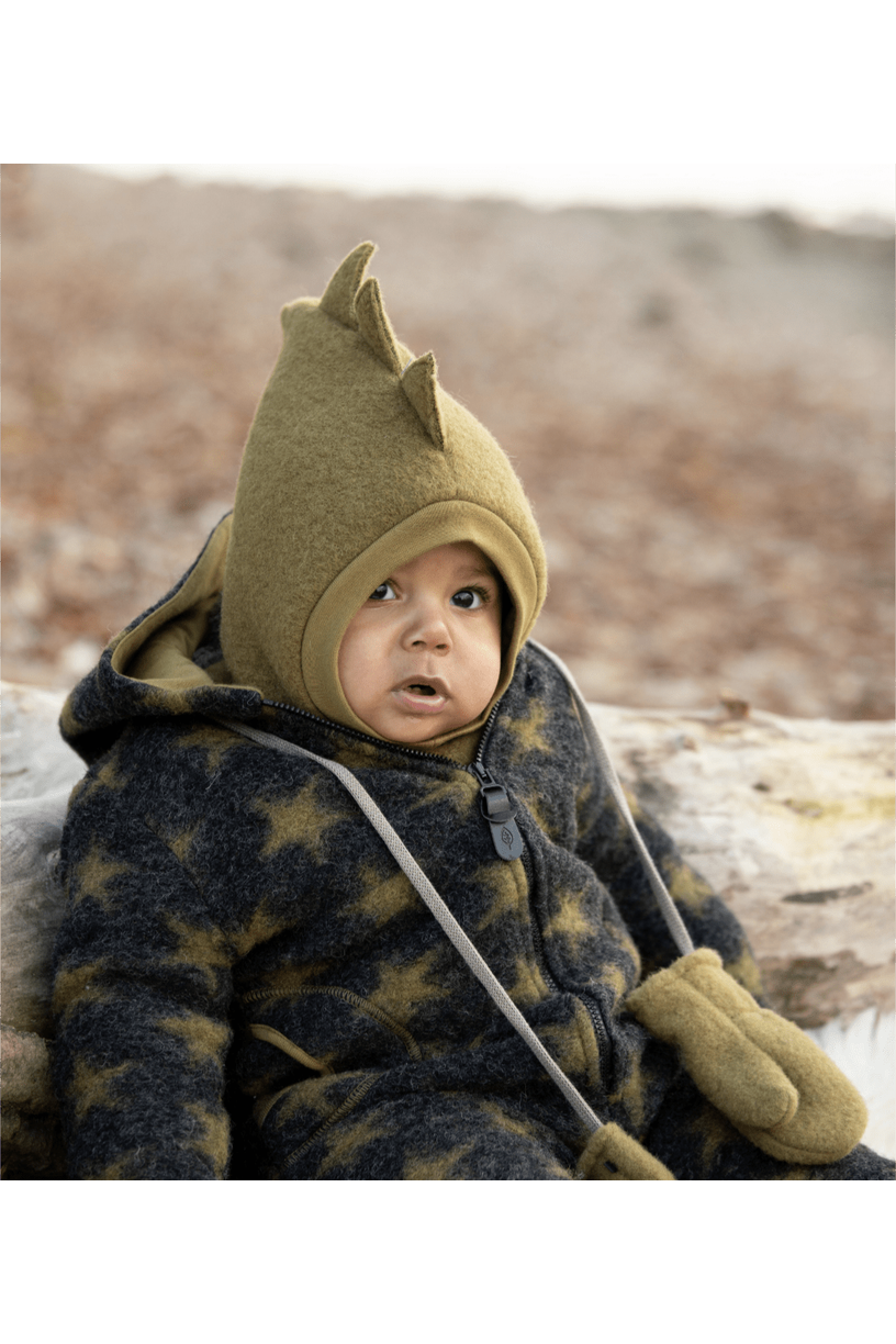 Pure Pure - Organic Boiled Wool Kids Bacalava - DINOSAUR - Nature's Wild Child