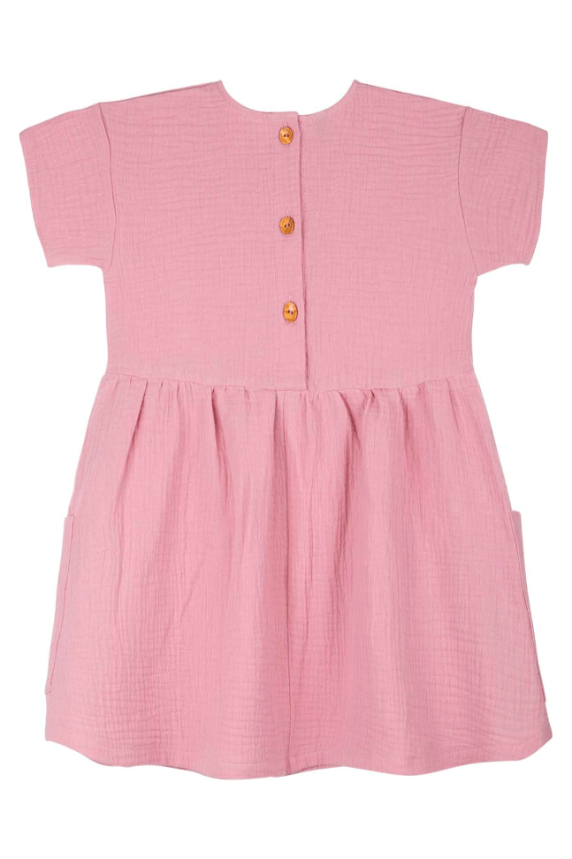 Pure Pure - Organic Cotton Muslin Dress - Toddler & Kids - Nature's Wild Child