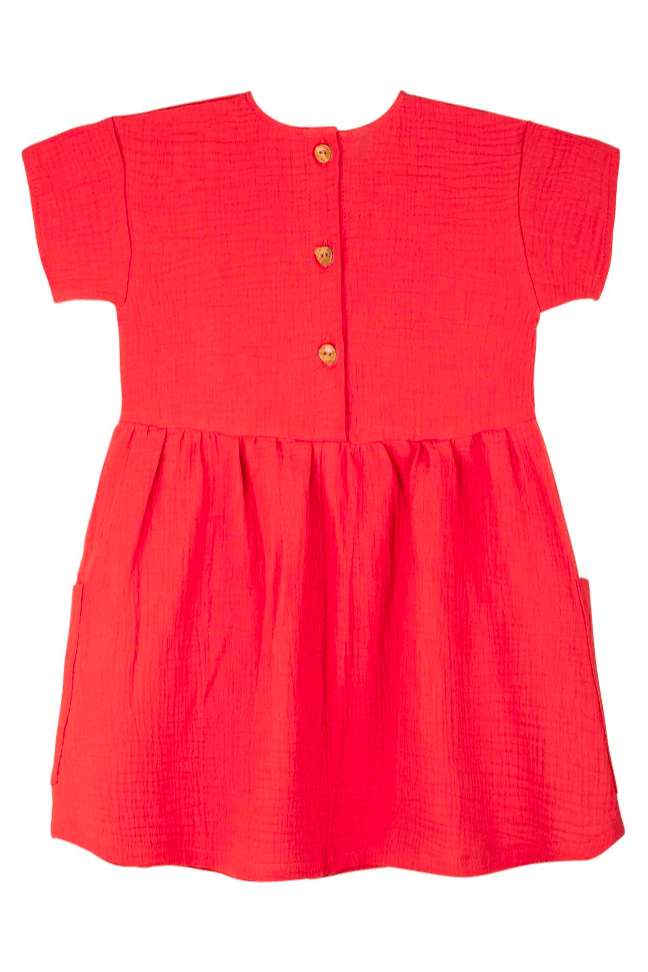 Pure Pure - Organic Cotton Muslin Dress - Toddler & Kids - Nature's Wild Child