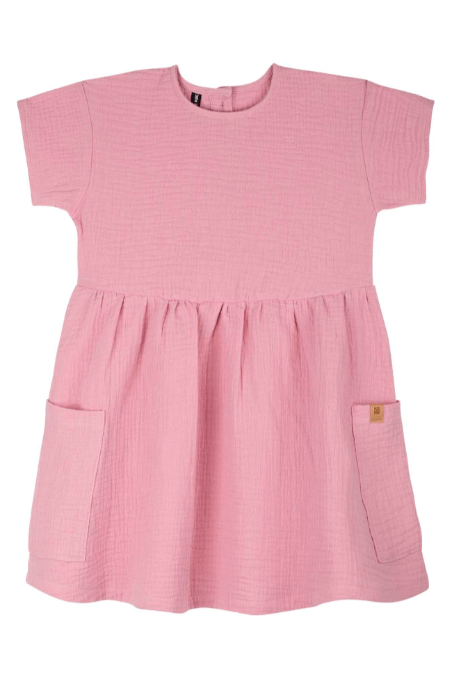 Pure Pure - Organic Cotton Muslin Dress - Toddler & Kids - Nature's Wild Child