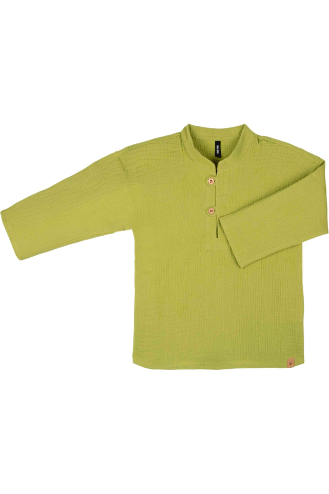 Pure Pure - Organic Cotton Muslin Long Sleeve Shirt - Toddler & Kids - Nature's Wild Child