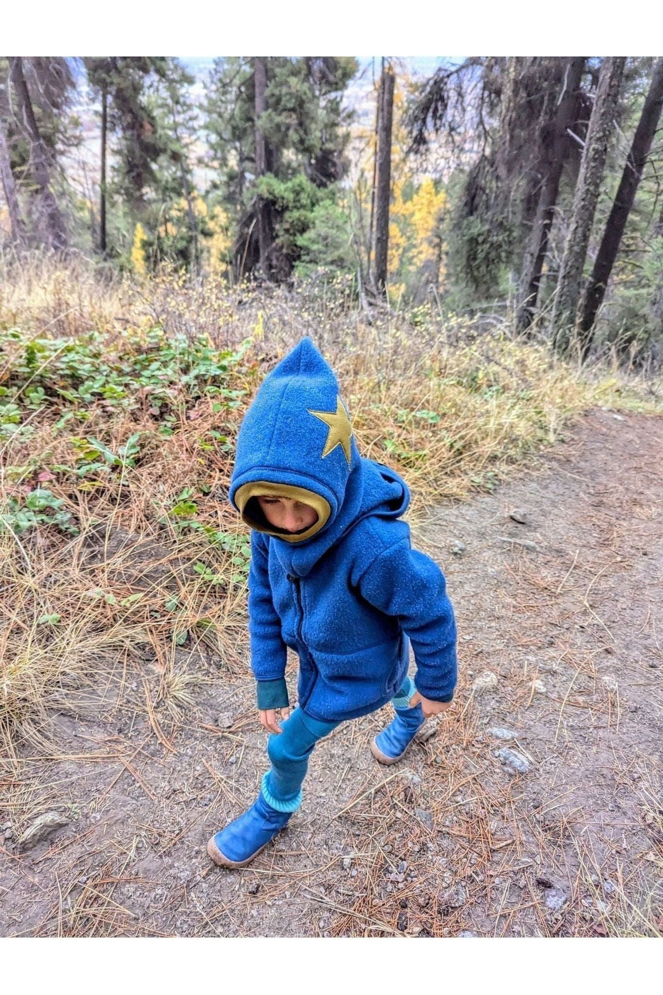 Pure Pure - Organic Wool Fleece Kids Bacalava - Star - Nature's Wild Child