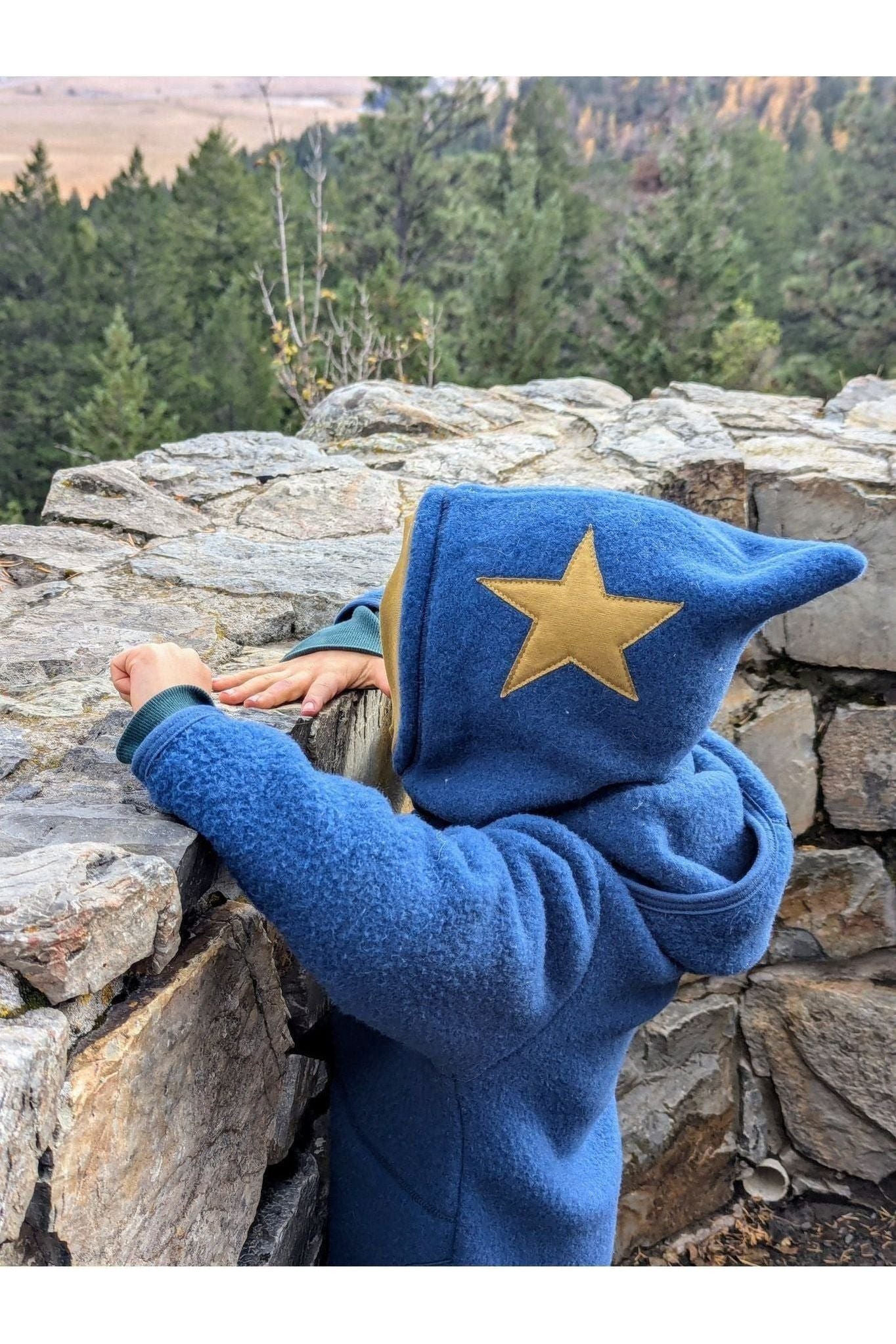 Pure Pure - Organic Wool Fleece Kids Bacalava - Star - Nature's Wild Child