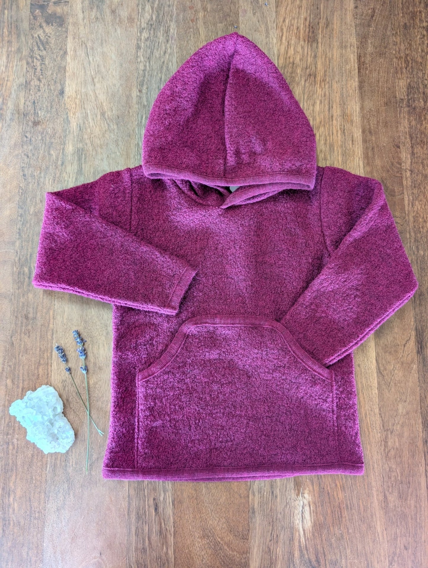 Reiff - Organic Wool Crepe - Kids Hoodie - Nature's Wild Child