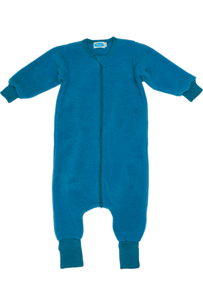Reiff - Organic Wool Fleece - Long Sleeve Baby Sleep Sack - With Feet - Nature's Wild Child
