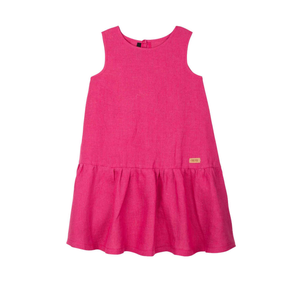 Pure Pure - Linen Flapper Dress -Toddler & Kids (2 colors)
