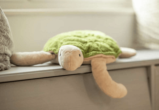Senger - GOTS Organic Cotton Stuffed Animal - Large Green Turtle - Nature's Wild Child