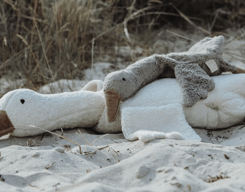 Senger - GOTS Organic Cotton Stuffed Animal - Small Grey Goose - Nature's Wild Child