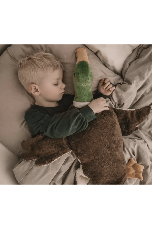 Senger - GOTS Organic Cotton & Wool Stuffed Animal - Large Drake - Nature's Wild Child