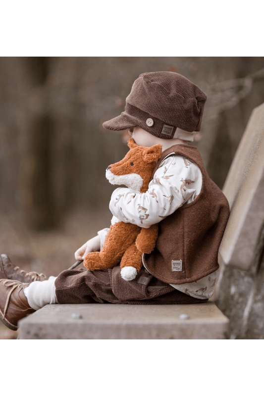 Senger - GOTS Organic Cotton Wool Stuffed Animal - Small Fox - Nature's Wild Child