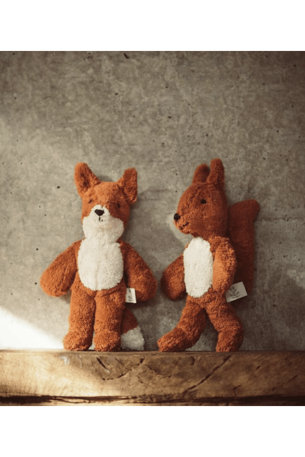 Senger - GOTS Organic Cotton Wool Stuffed Animal - Small Squirrel - Nature's Wild Child