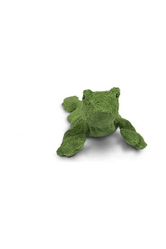 Senger - Organic Cotton Wool Stuffed Animal - Small Cuddly Frog - Nature's Wild Child