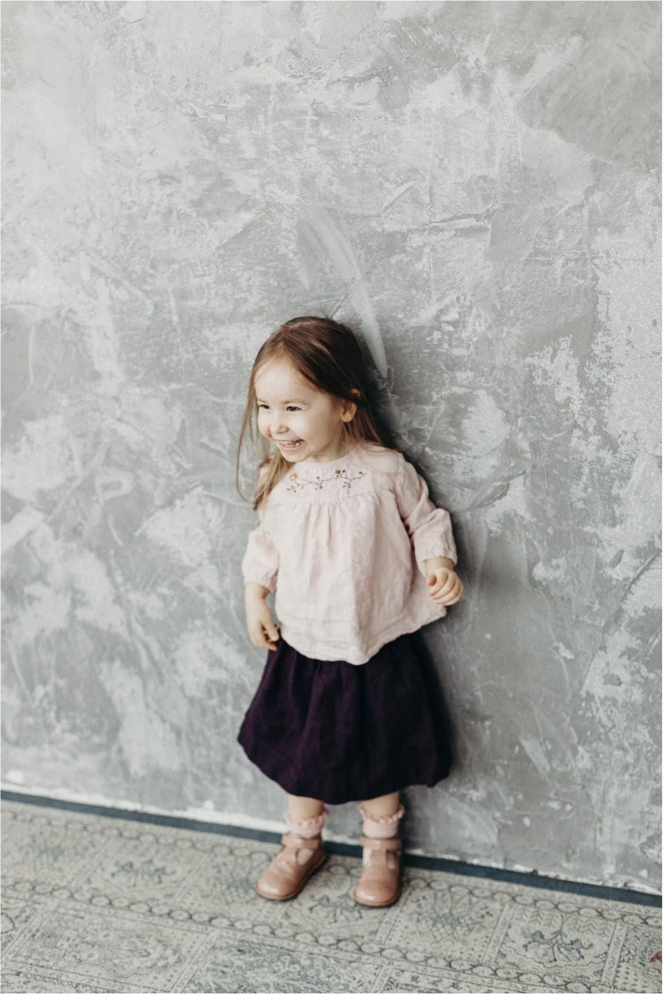 Beautiful Linen Skirt - Le Petite Alice - Dusty Pink - Nature's Wild Child
