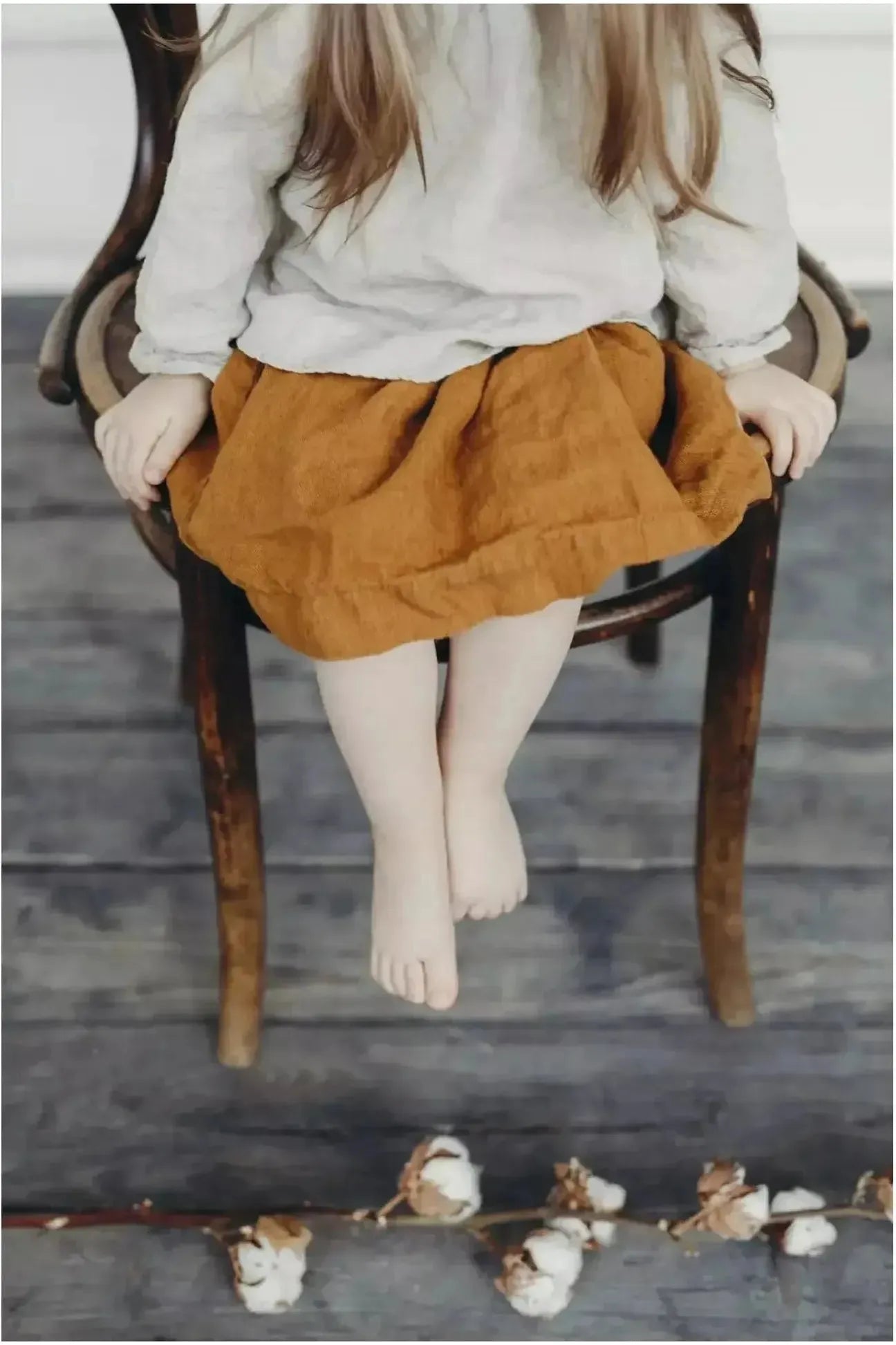Beautiful Linen Skirt - Le Petite Alice - Dusty Pink - Nature's Wild Child