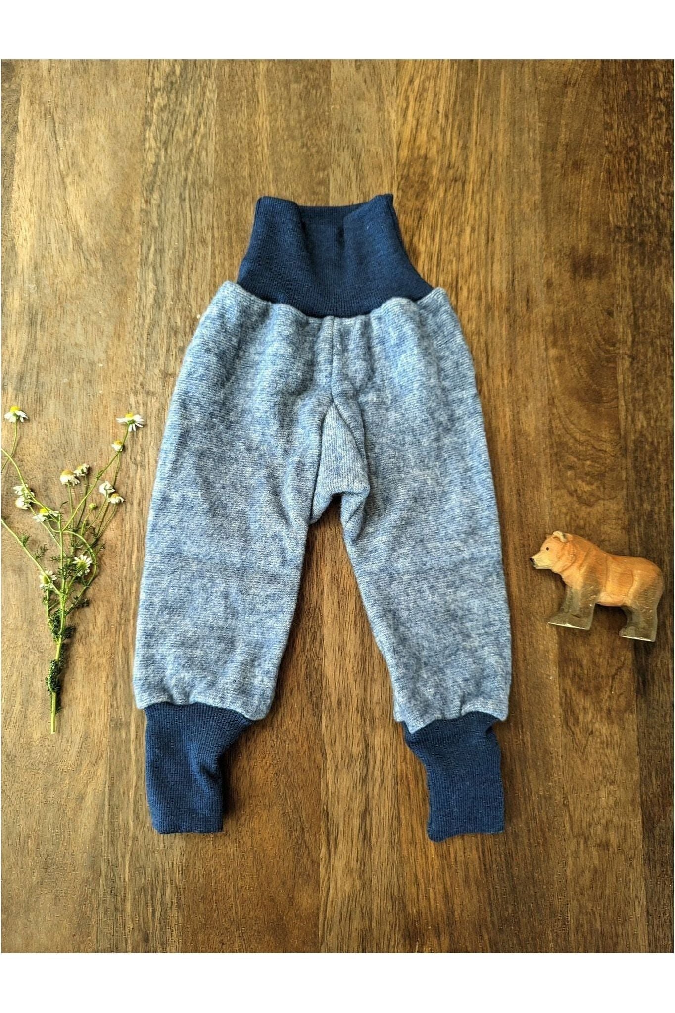 Cosilana Organic Wool and Cotton Fleece Baby Pants (3mo - 3 years) - Nature's Wild Child