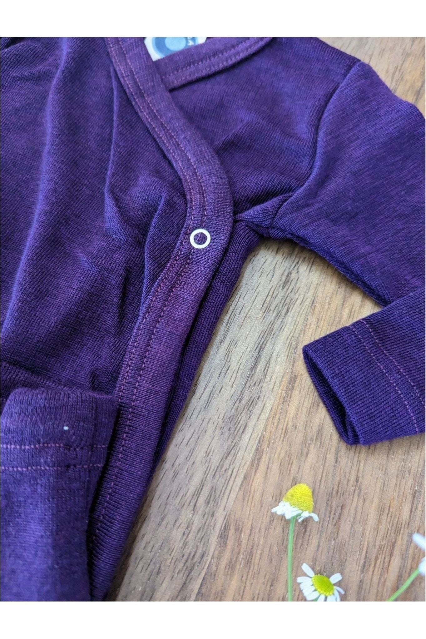 Cosilana - Organic Wool Silk - Baby Onesie (10 colors and stripes!) - Nature's Wild Child