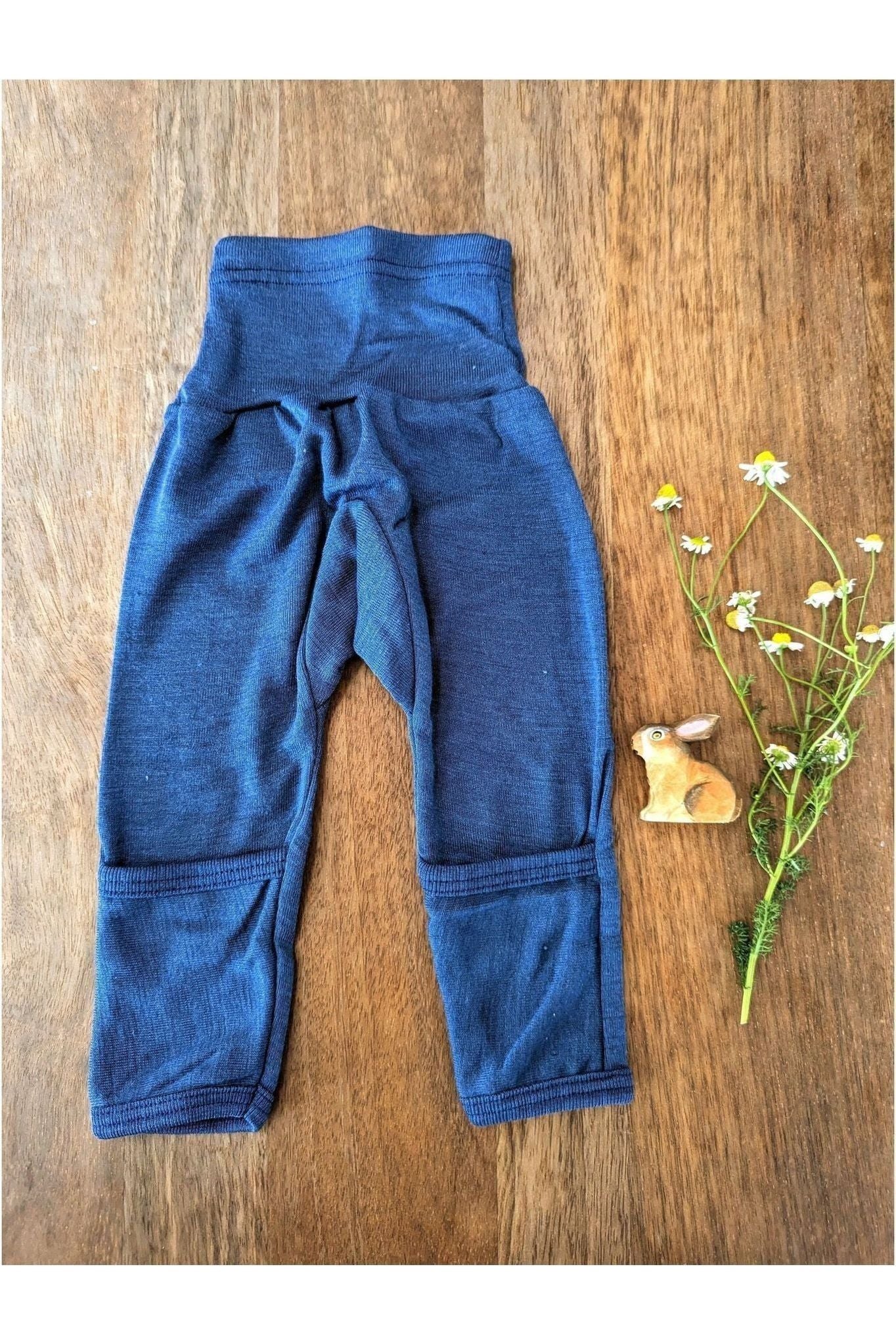 Cosilana - Organic Wool Silk - Baby Pants With Cuffs - Nature's Wild Child