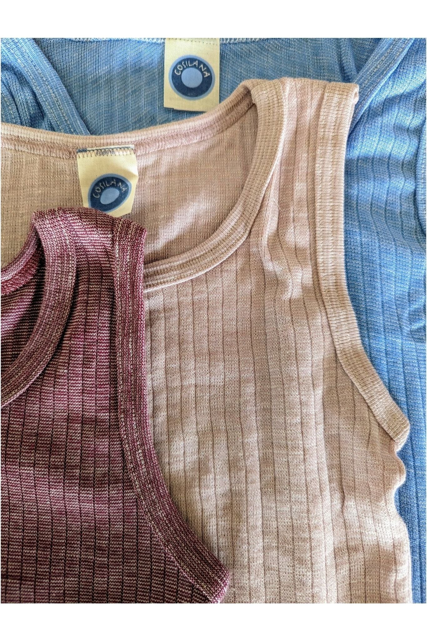 Cosilana Organic Wool Silk Cotton Tank Top (12 mo - 8 years) - Nature's Wild Child