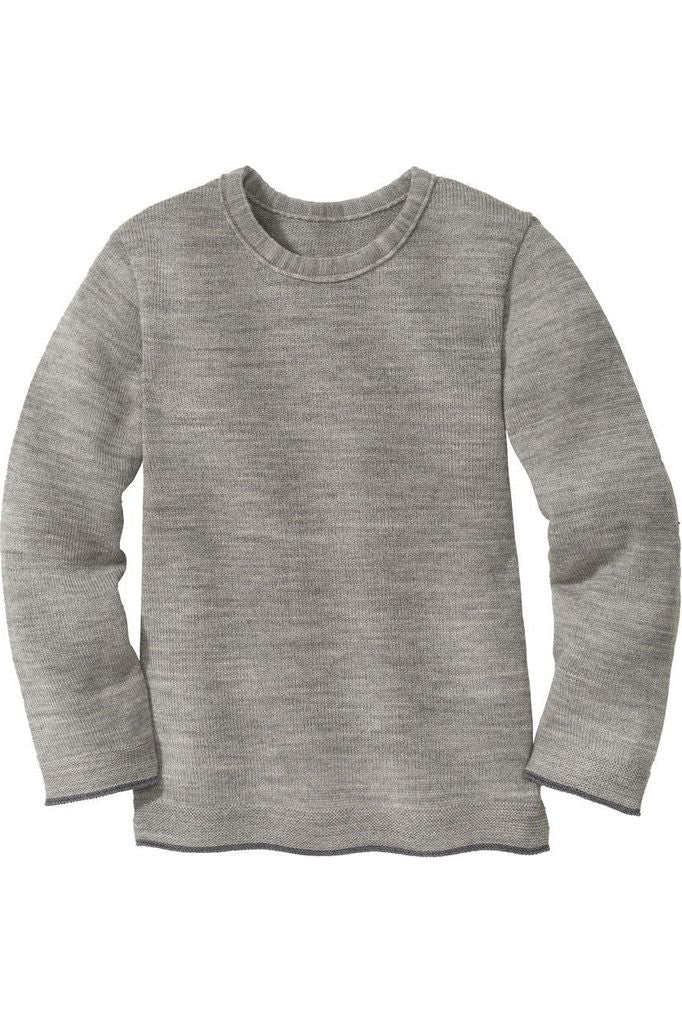 Disana - Organic Merino - Knit Sweater with Contrasting Trim - Nature's Wild Child