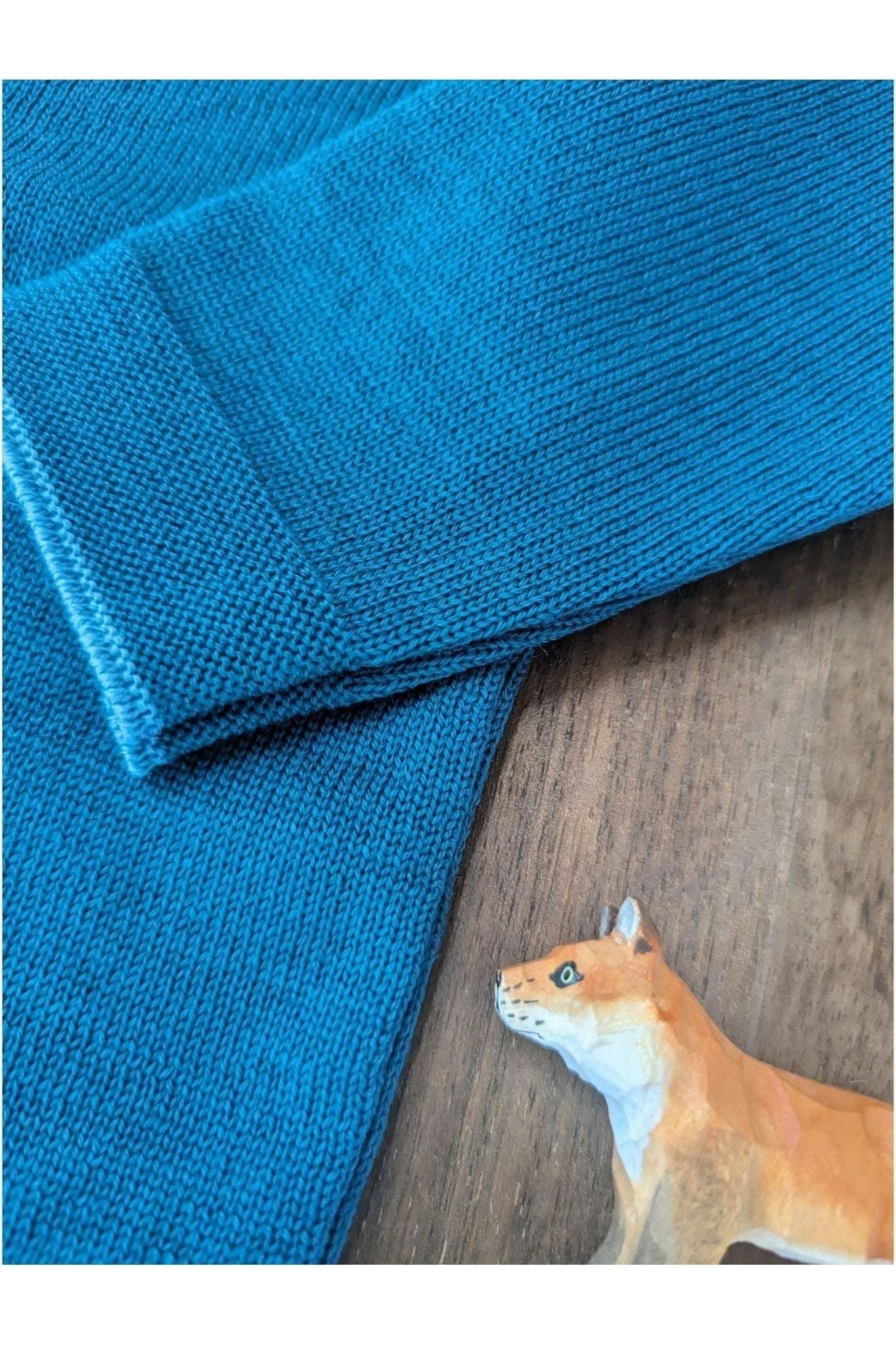 Disana - Organic Merino - Knit Sweater with Contrasting Trim - Nature's Wild Child