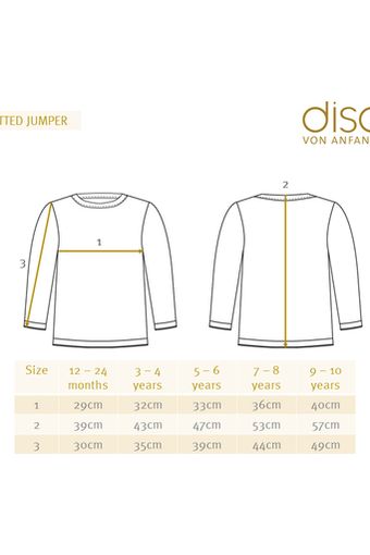 Disana - Organic Merino - Knit Sweater with Contrasting Trim - Nature's Wild Child
