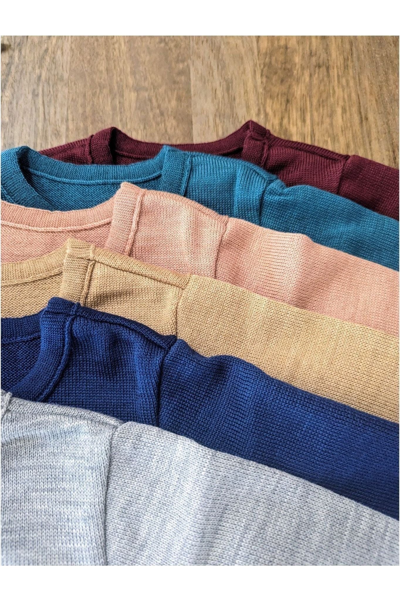 Disana - Organic Merino - Knit Sweater with Contrasting Trim - Nature's Wild Child