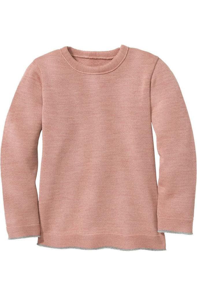 Disana - Organic Merino - Knit Sweater with Contrasting Trim - Nature's Wild Child