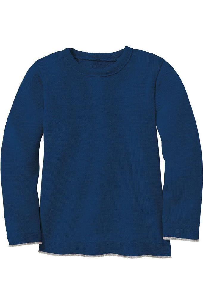 Disana - Organic Merino - Knit Sweater with Contrasting Trim - Nature's Wild Child