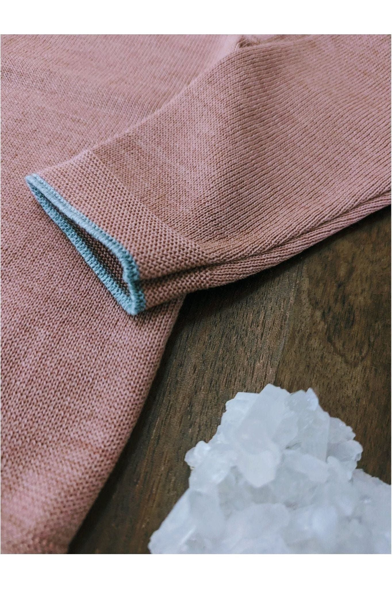 Disana - Organic Merino - Knit Sweater with Contrasting Trim - Nature's Wild Child