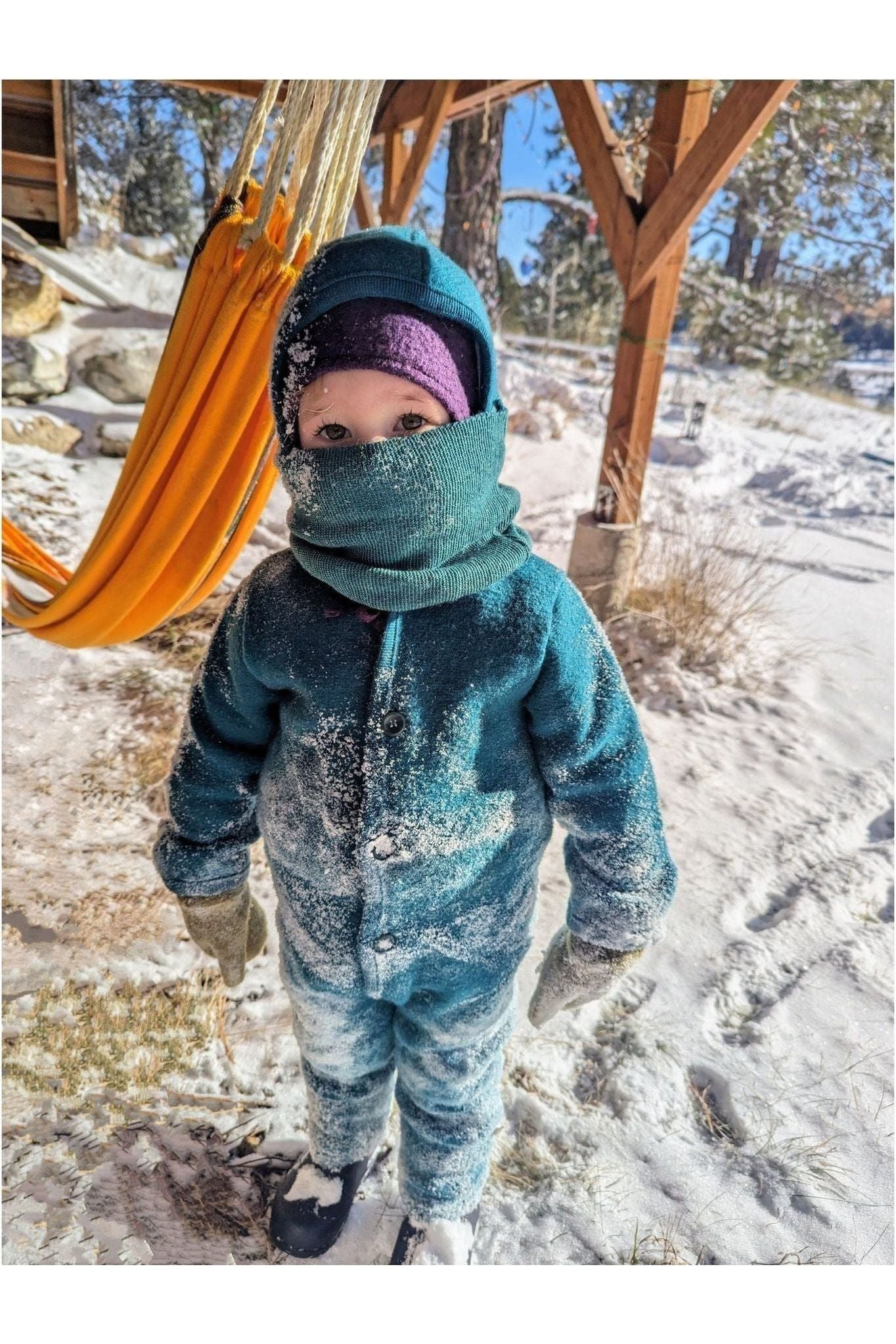 Disana - Organic Merino Melange - Tube Scarf - Head Wrap - Nature's Wild Child