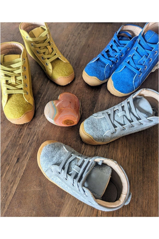 Disana - Organic - Wool Kids Shoes - Natural Rubber Soles - Laced - Nature's Wild Child