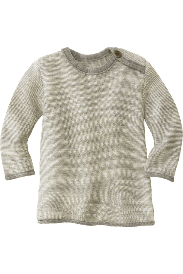 Disana Shoulder Button Organic Merino Wool Sweater - Nature's Wild Child