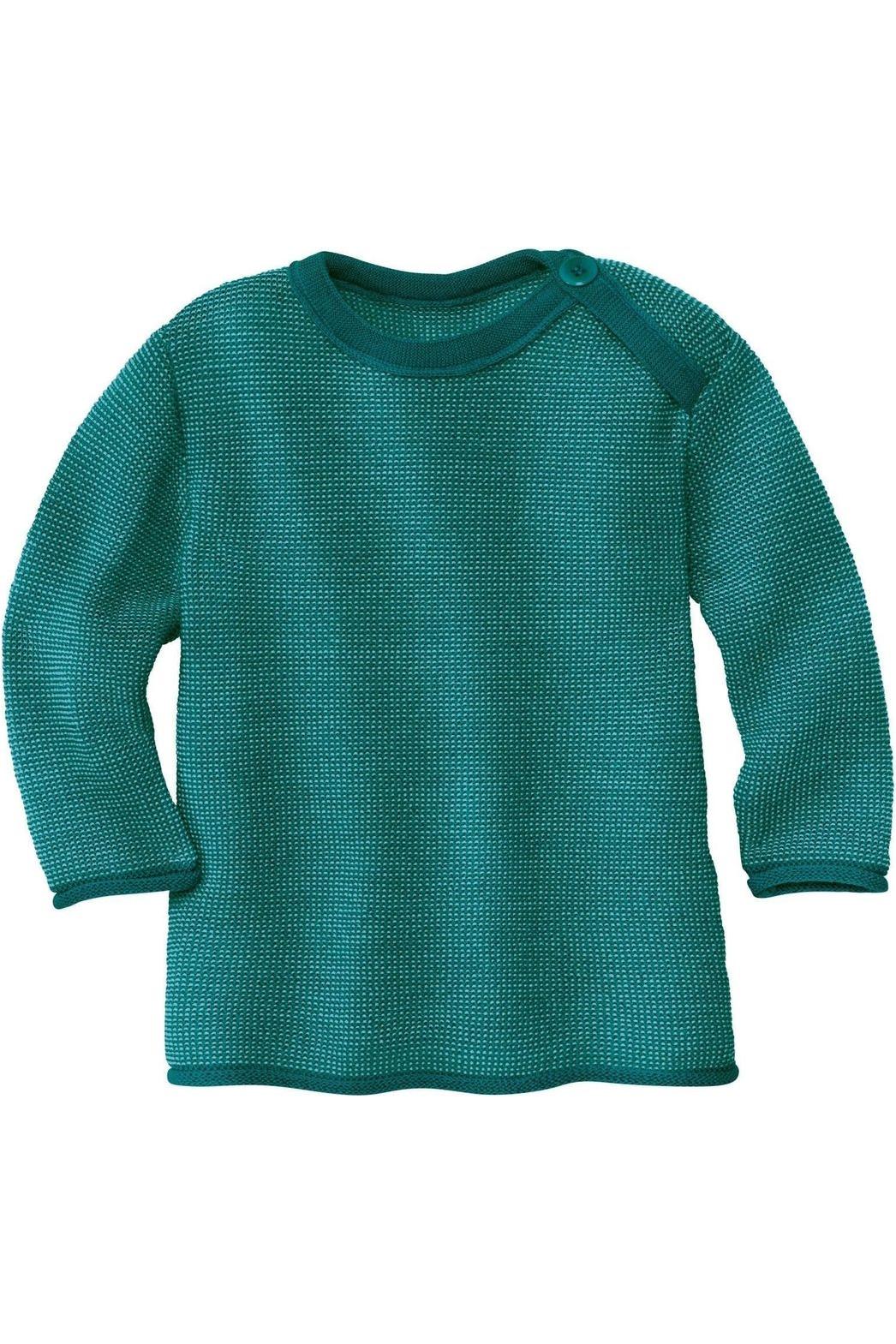 Disana Shoulder Button Organic Merino Wool Sweater - Nature's Wild Child