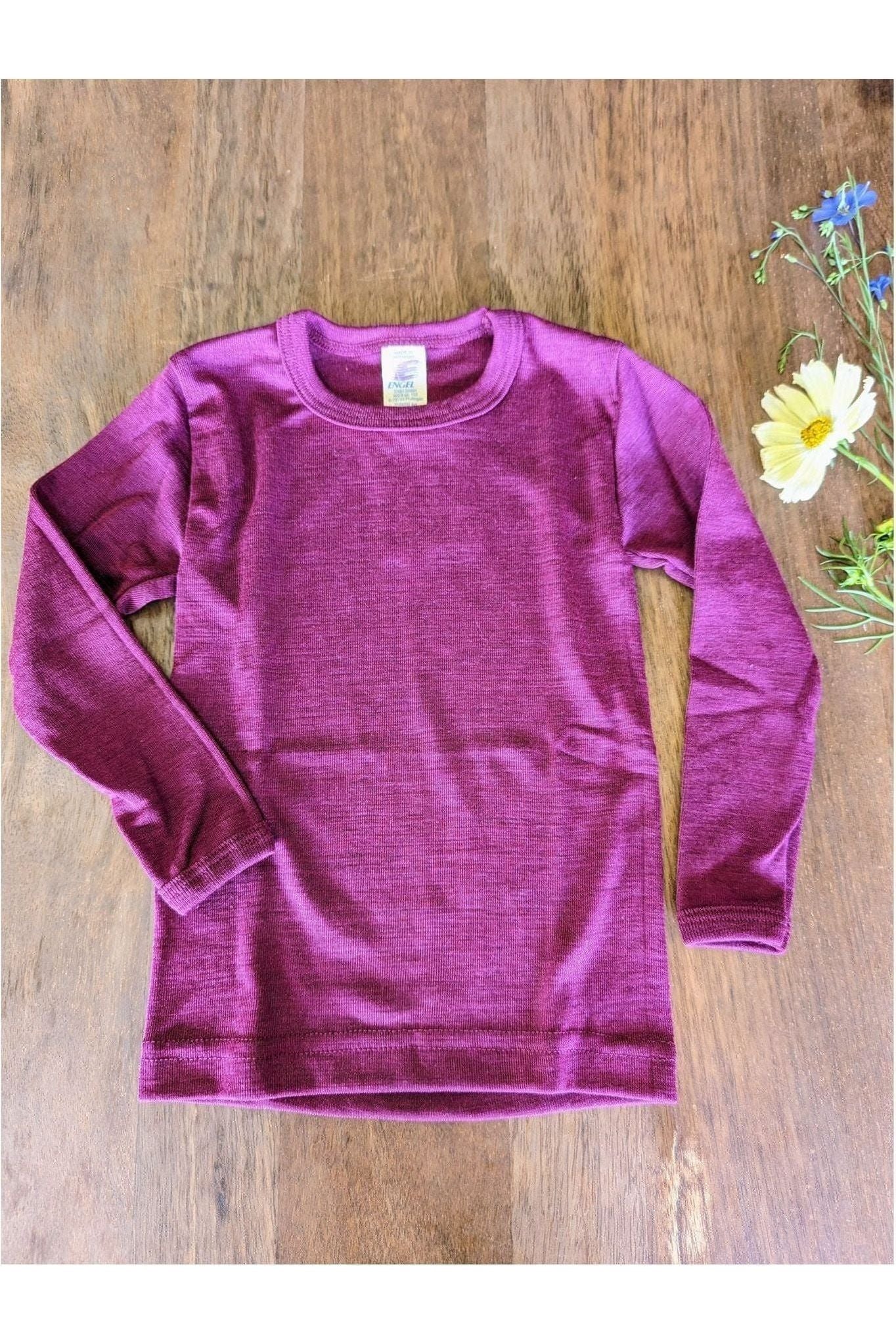 Engel - Organic Merino Wool Silk - Kids Long Sleeve Top (1 - 8 years) - Nature's Wild Child