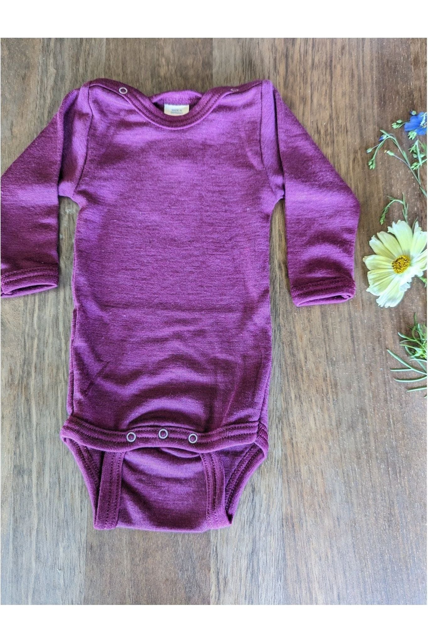Engel - Organic Merino Wool Silk Onesies - Long Sleeves - Nature's Wild Child
