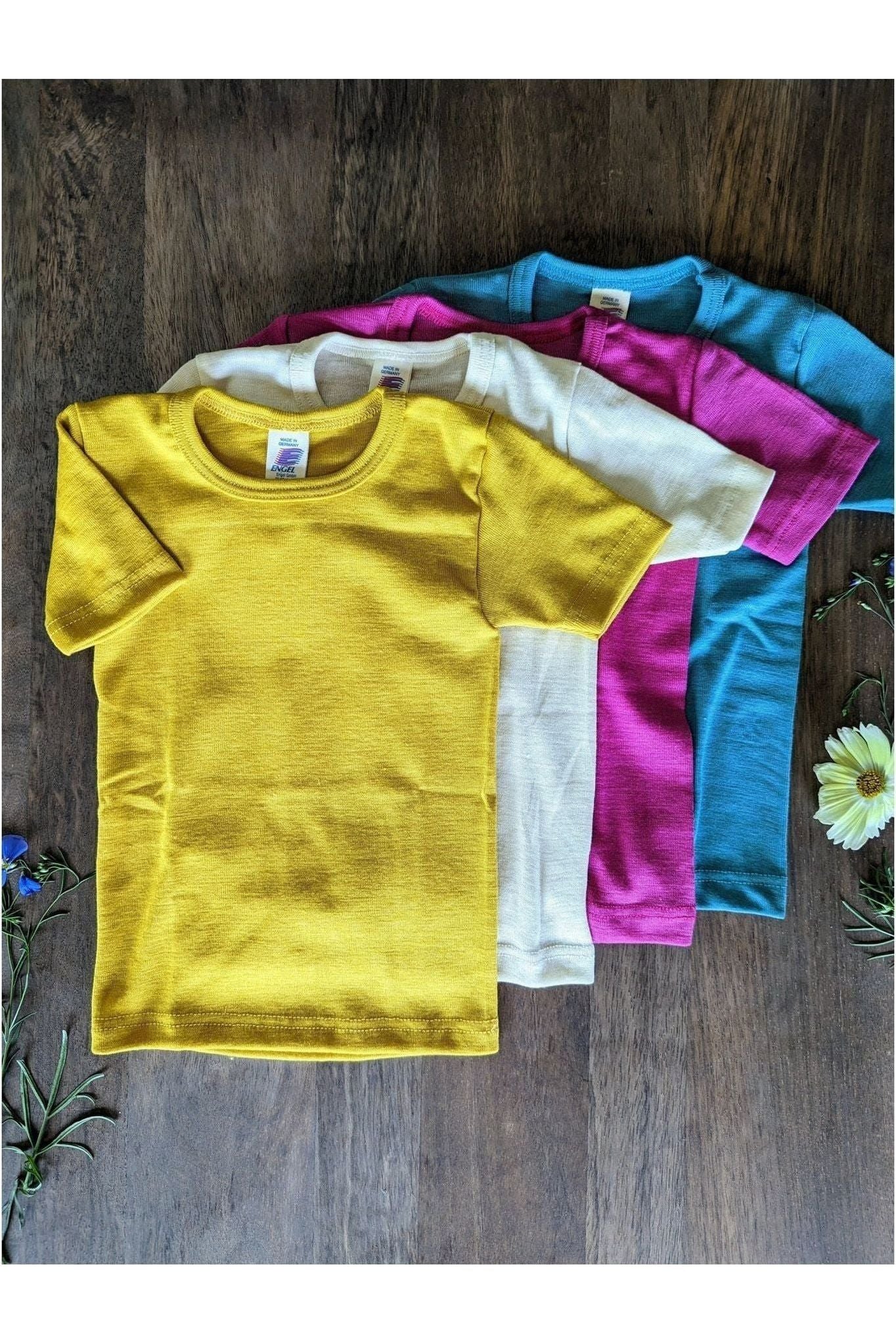 Engel - Organic Merino Wool Silk T-Shirt for Kids - Nature's Wild Child