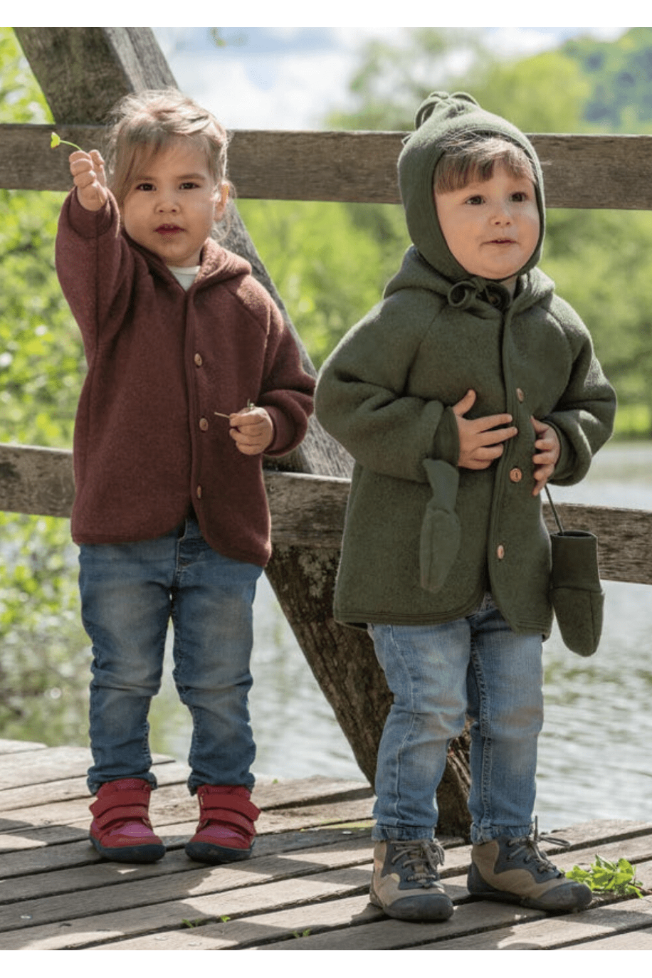 Engel - Organic Wool Fleece Jacket for Babies and Kids - Nature's Wild Child