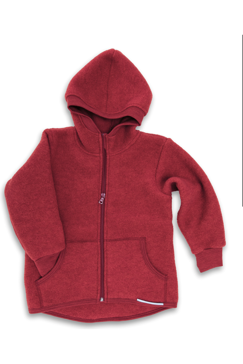 Engel - Organic Wool Fleece Jacket for Kids (5-10 years - 2 colors) - Nature's Wild Child