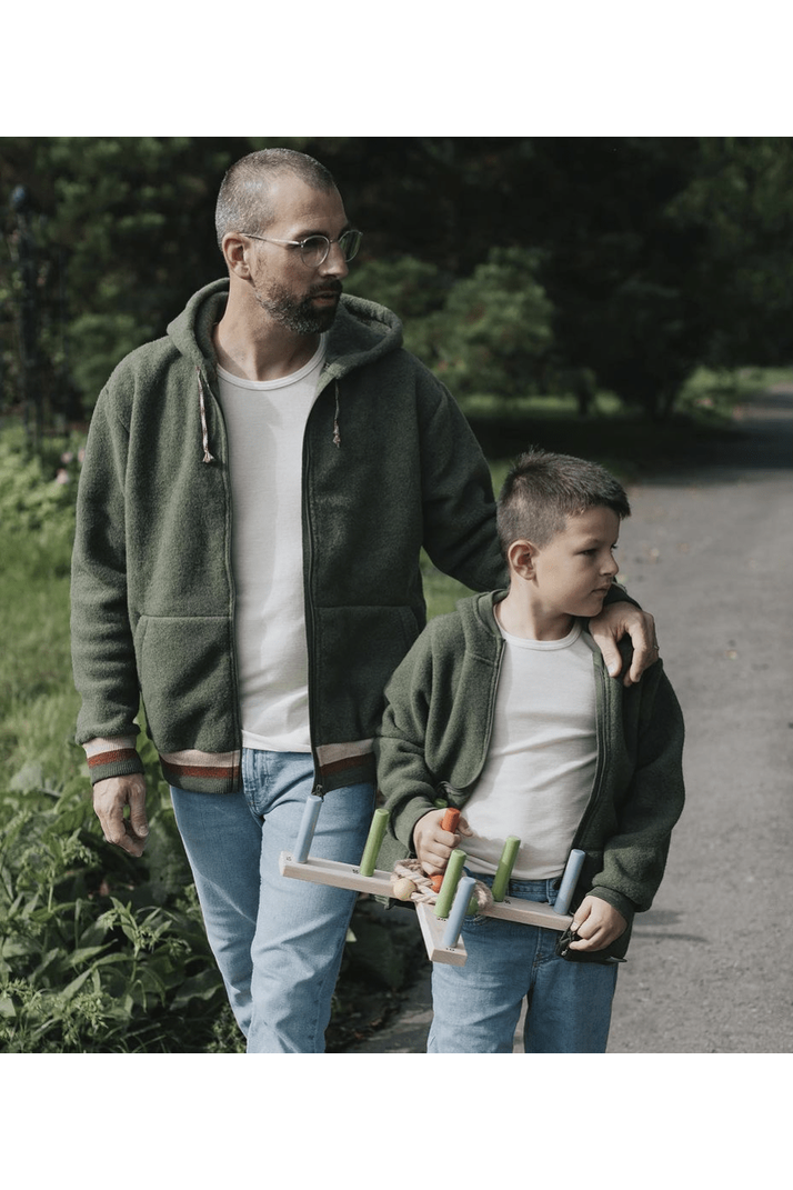 Engel - Organic Wool Fleece Men's Jacket - Nature's Wild Child