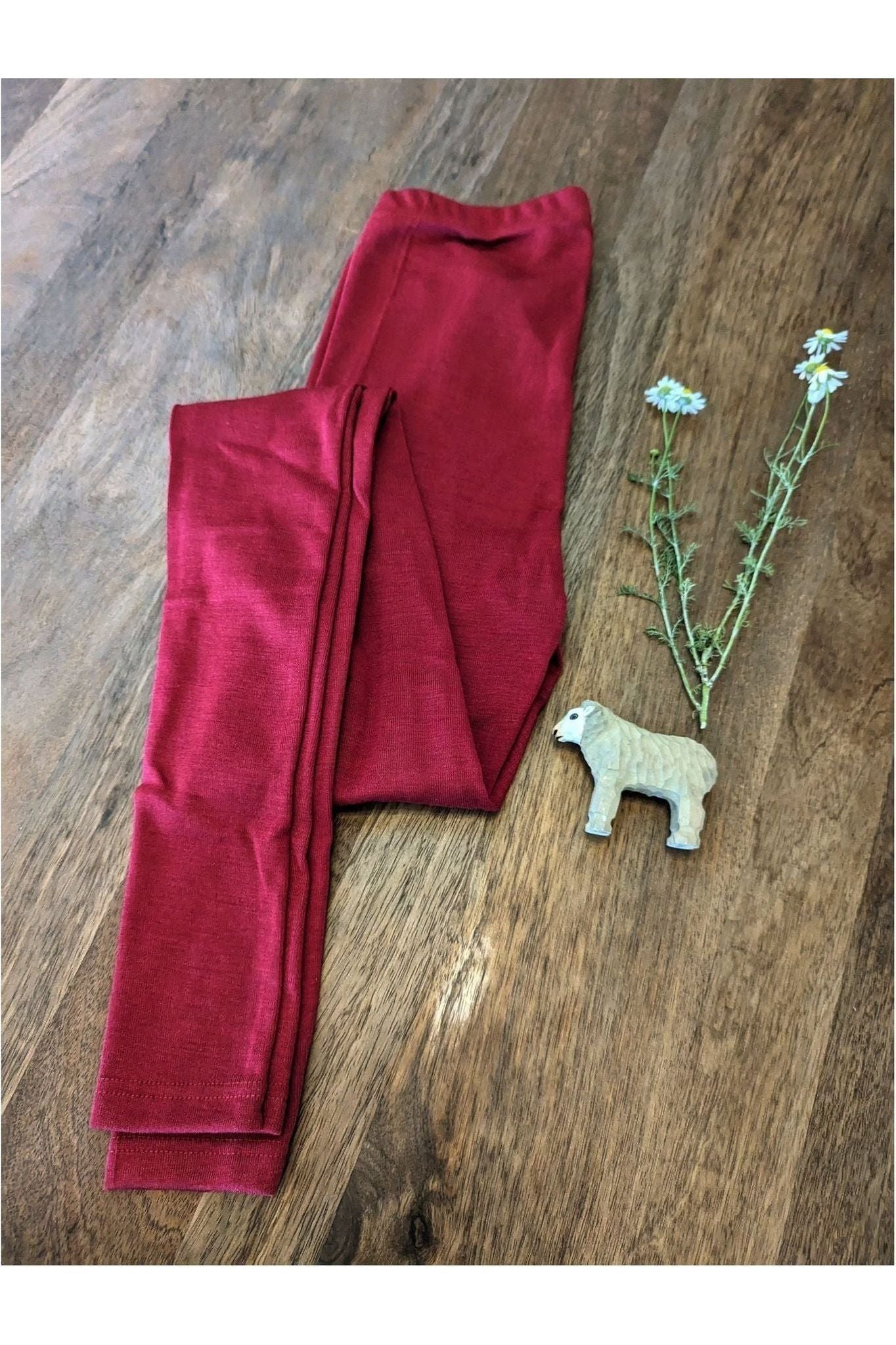 Engel - Woman's Organic Merino Wool Silk Leggings - Nature's Wild Child