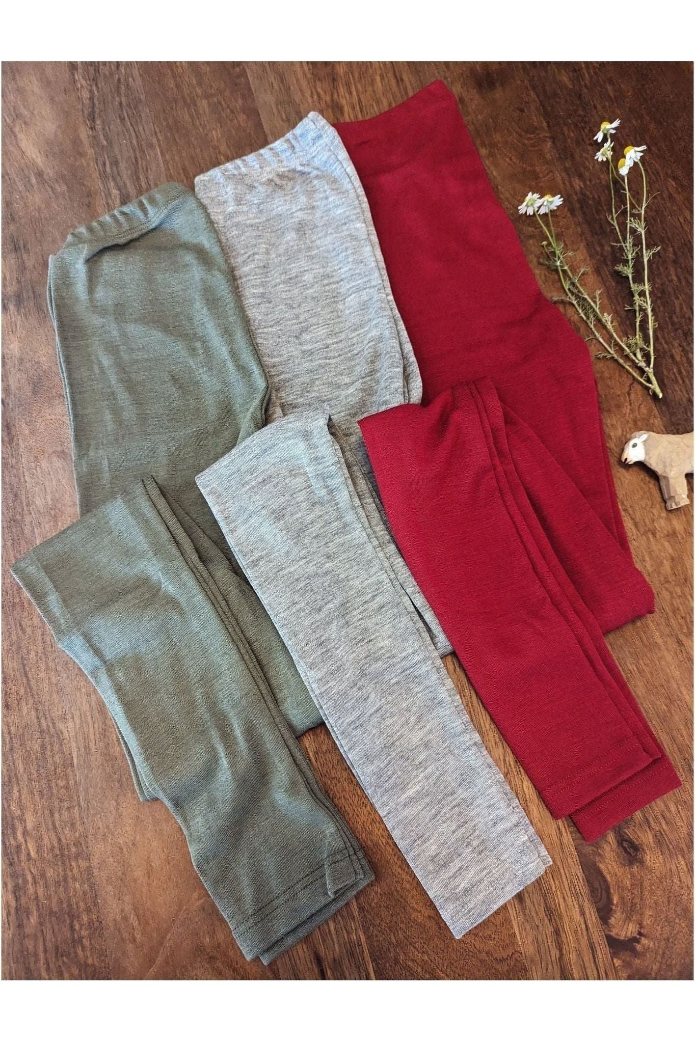 Engel - Woman's Organic Merino Wool Silk Leggings - Nature's Wild Child