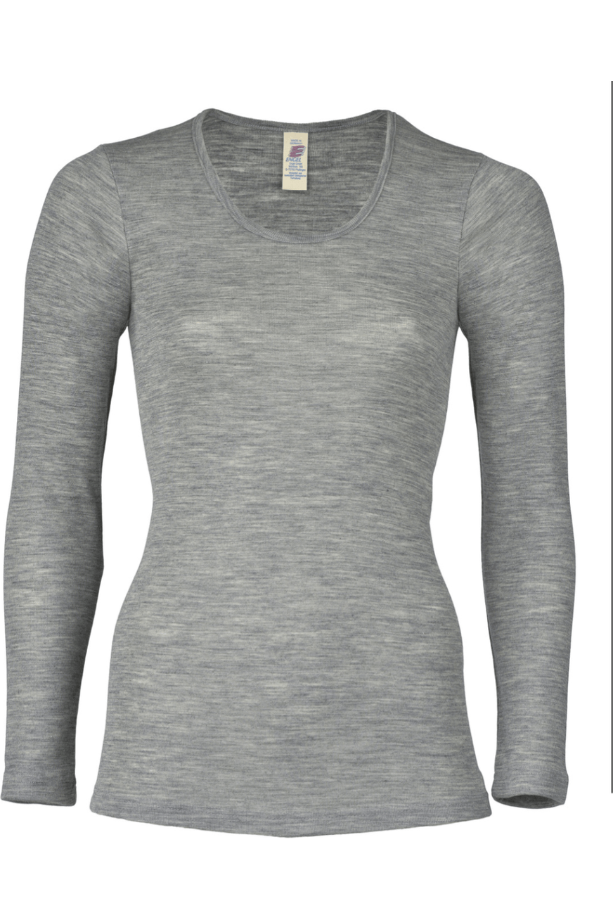 Engel - Woman's Organic Merino Wool Silk Long Sleeve - Nature's Wild Child