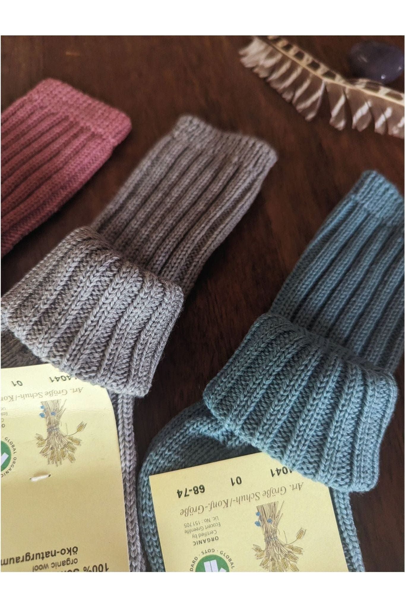 Grodo - Organic Wool Baby Socks - Warm - Nature's Wild Child