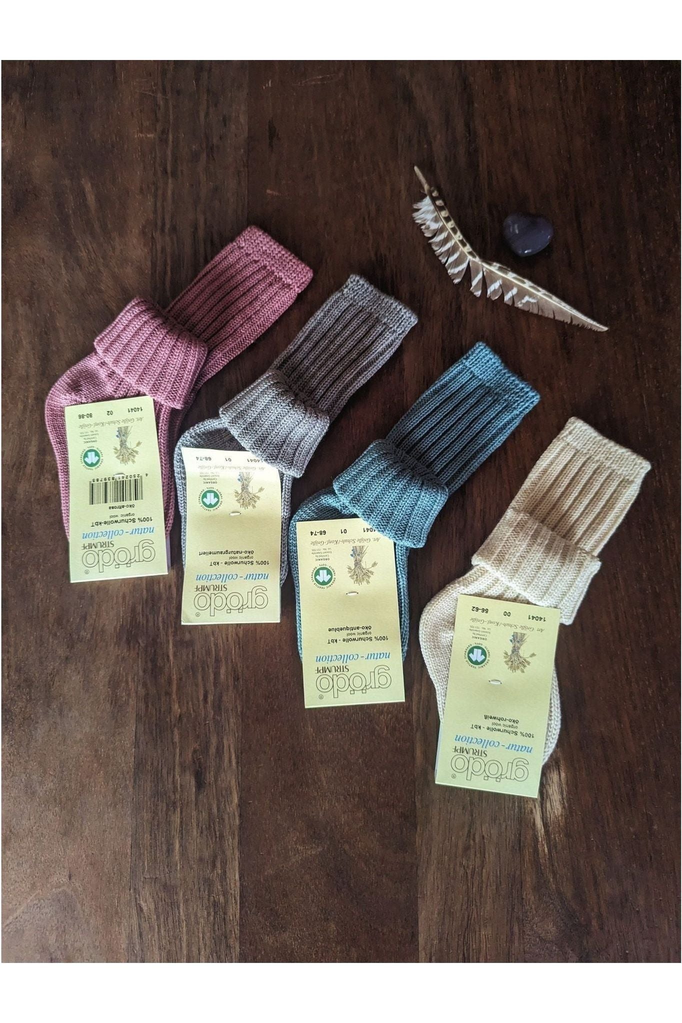 Grodo - Organic Wool Baby Socks - Warm - Nature's Wild Child