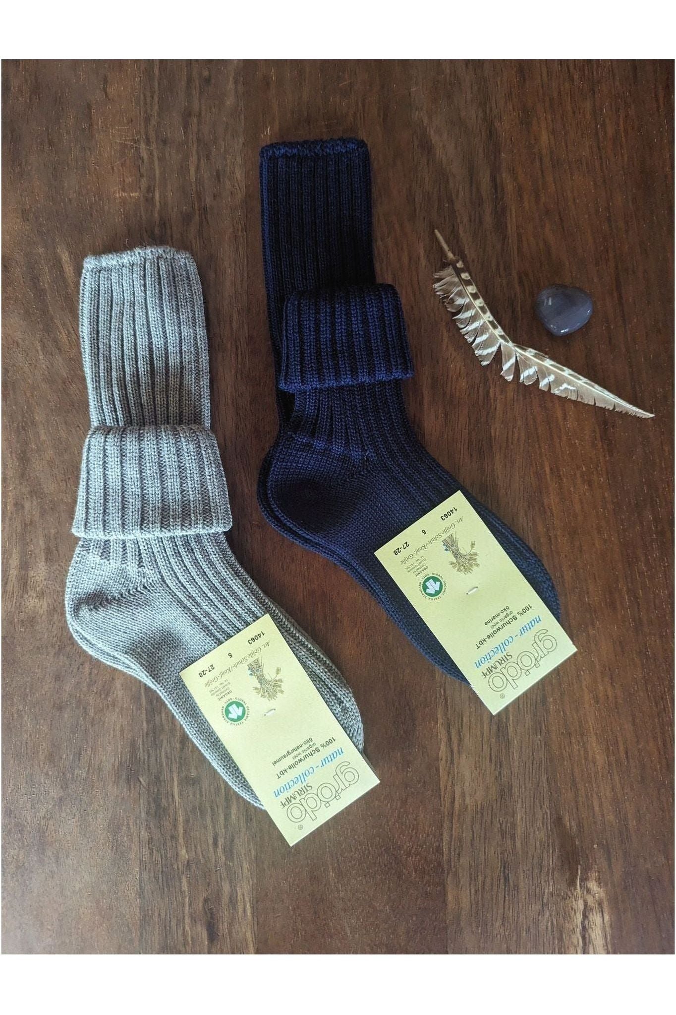 Grodo - Organic Wool Kids Socks - Warm - Nature's Wild Child