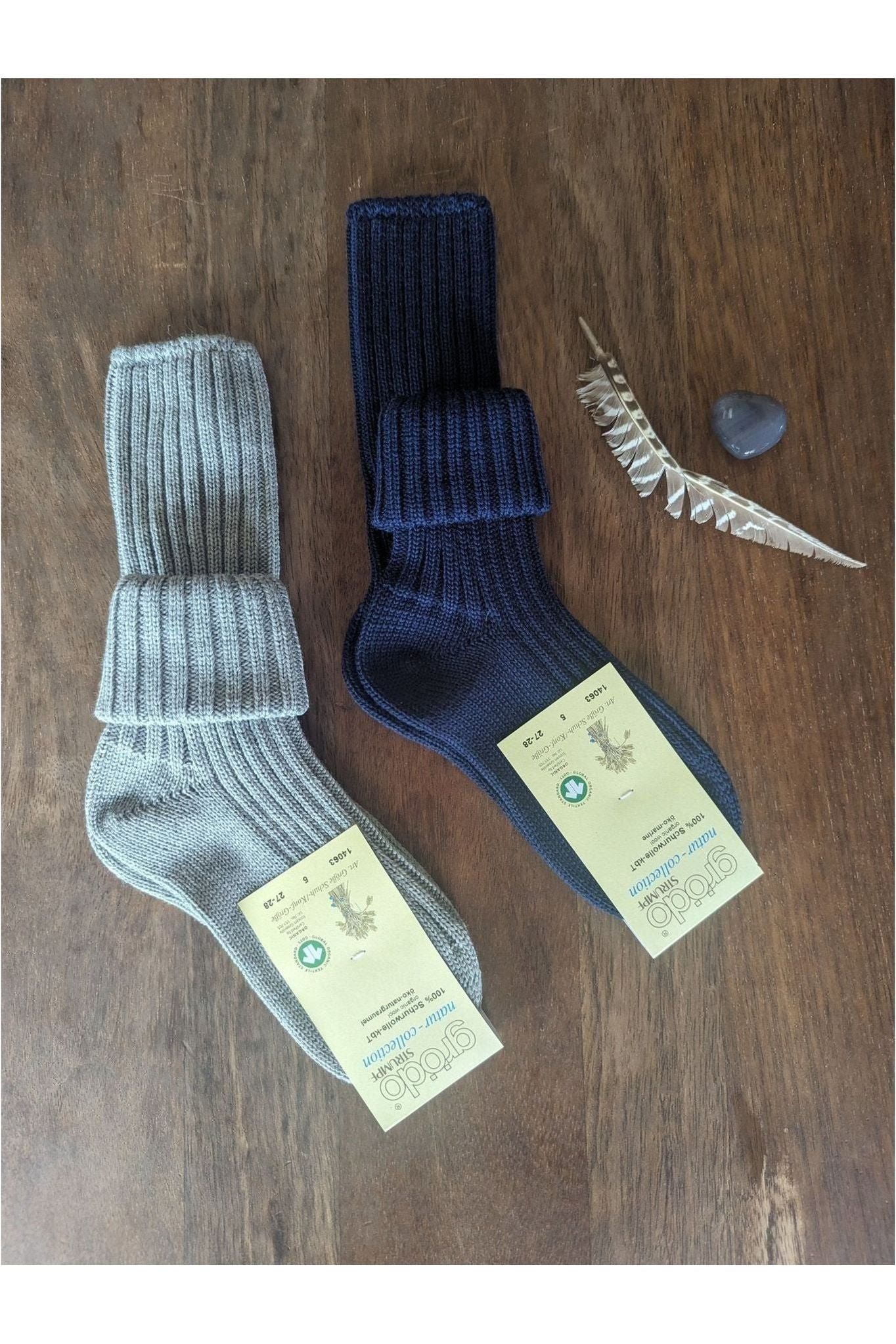 Grodo - Organic Wool Kids Socks - Warm - Nature's Wild Child