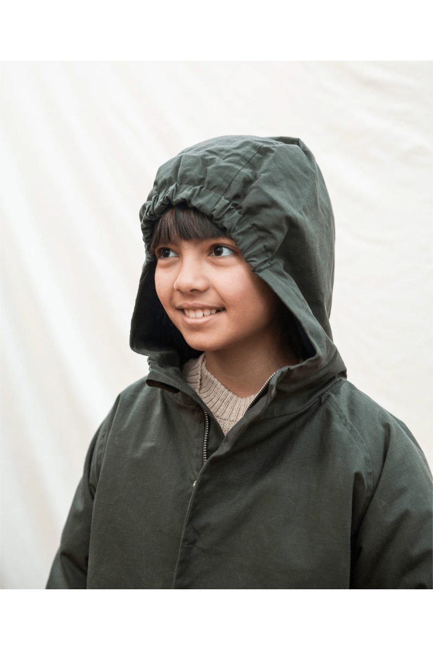 Insulated Organic Cotton Waxed Canvas - Rain Jacket - Nature's Wild Child