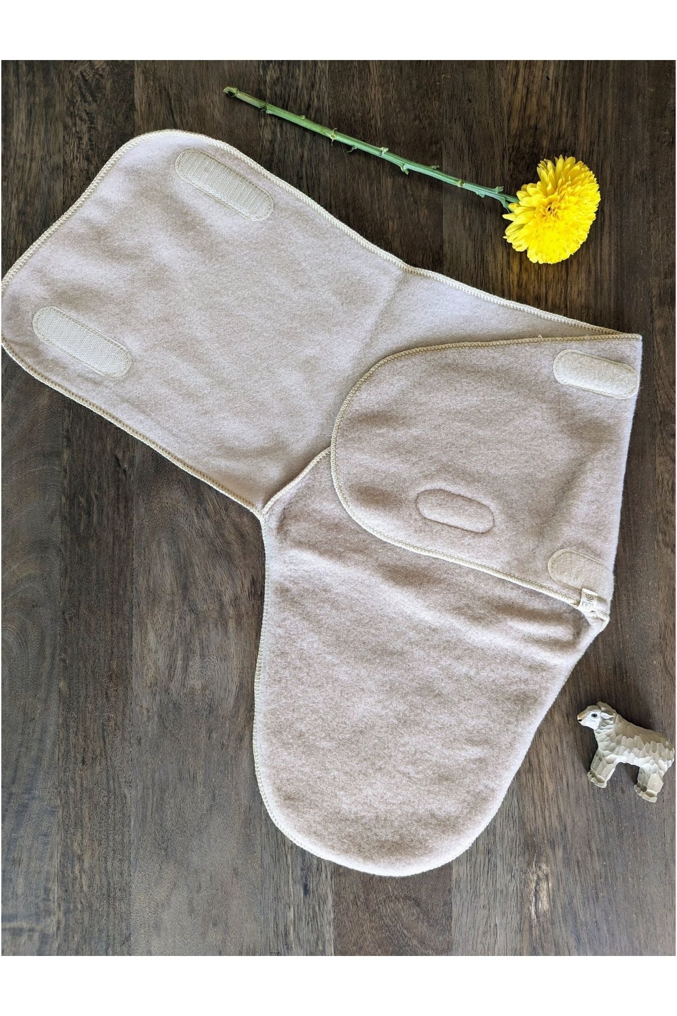 Kico Label Un-dyed Merino Wool Fleece Swaddle - Nature's Wild Child